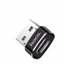 Перехідник HOCO USB To Type-C UA6 black