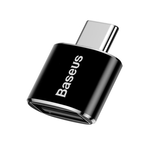 Перехідник Baseus Female USB to Type-C Male OTG Adapter Converter |2.4A| (CATOTG-01) black