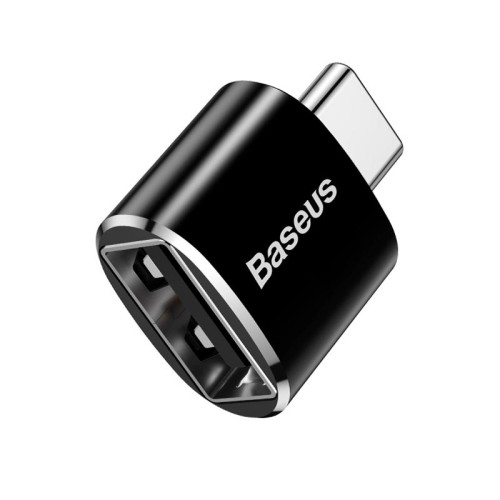 Перехідник Baseus Female USB to Type-C Male OTG Adapter Converter |2.4A| (CATOTG-01) black