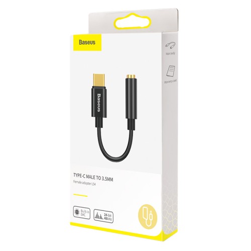 Перехідник BASEUS Type-C Male to 3.5mm L54 (CATL54-0G) black