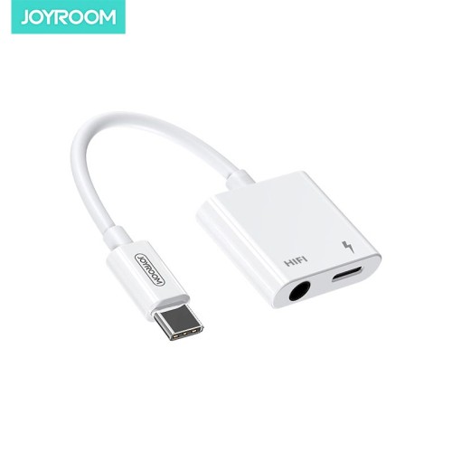 Перехідник JOYROOM Ben Series Type-C to HIFI + PD Audio Converter SH-C1 (2019) |3A| white