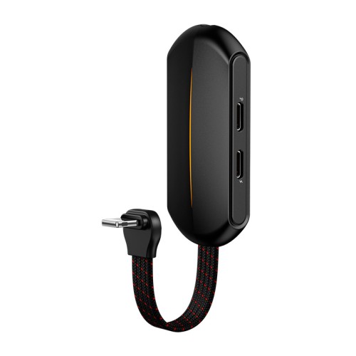 Перехідник BASEUS GAMO 3-in-1 Lightning Male to Dual lightning / 3.5 mm Female Adapter L47 black