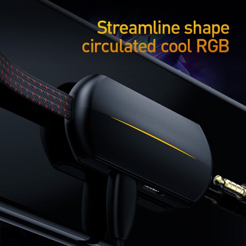 Перехідник BASEUS GAMO 3-in-1 Lightning Male to Dual lightning / 3.5 mm Female Adapter L47 black