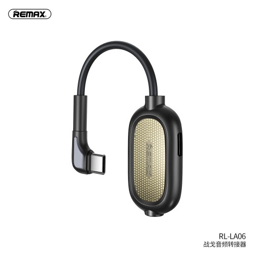 Перехідник REMAX Janker Series Type-C Audio Adapter RL-LA06 |3A| black