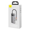 Hub адаптер BASEUS Type-C Metal Gleam Series 4-in-1 Multifunctional Docking Station |2USB, HDMI, Type-C, 100W PD| (CAHUB-CY0G) grey