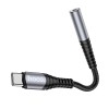 Перехідник Hoco Type-C Digital 3.5 Audio converter LS33 |0.12m, DAC| grey
