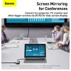 Hub адаптер BASEUS Type-C Metal Gleam Series 5-in-1 Multifunctional Docking Station |3USB, HDMI, Type-C, 100W PD| (CAHUB-CX0G) grey