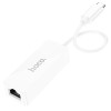 Перехідник HOCOAcquire Type-C ethernet adapter (100 Mbps) UA22 white