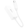 Перехідник HOCOAcquire Type-C ethernet adapter (100 Mbps) UA22 white