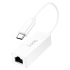 Перехідник HOCOAcquire Type-C ethernet adapter (100 Mbps) UA22 white