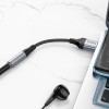 Перехідник HOCO Fresh external sound card USB to 3.5 LS36 |0.12m, DAC| black