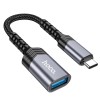 Перехідник HOCO Type-C male to USB female 3.0 converter UA24 grey