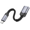Перехідник HOCO Type-C male to USB female 3.0 converter UA24 grey