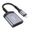 Перехідник HOCO 2-in-1 card reader iP UA25 grey