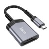 Перехідник HOCO 2-in-1 card reader Type-C UA25 grey