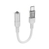 Перехідник HOCO Spirit transparent digital audio converter Type-C to 3.5mm LS37 |15cm, DAC| grey