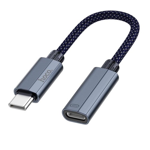 Перехідник HOCO Type-C male to iP female charging and data adapter cable UA29A |3A, 0,15m| black