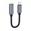 Перехідник HOCO Type-C male to iP female charging and data adapter cable UA29A |3A, 0,15m| black