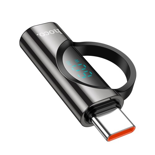 Перехідник HOCO Type-C male to Lightning female display adapter UA32A |60W| black