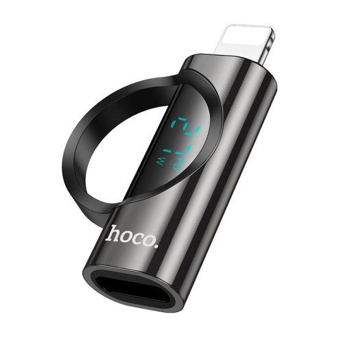 Перехідник HOCO Lightning male to Type-C female display adapter UA32B |27W| black