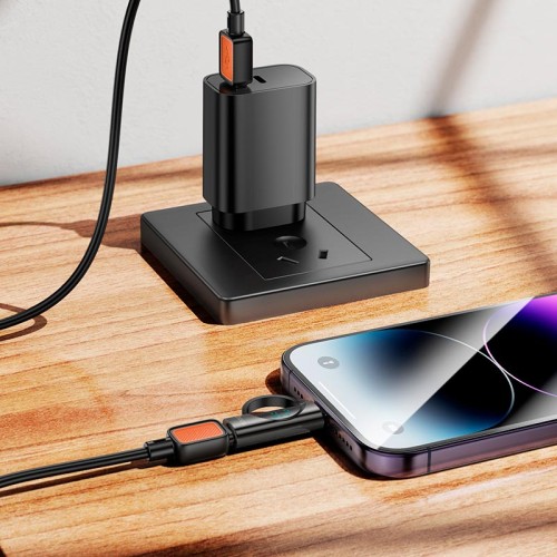 Перехідник HOCO Lightning male to Type-C female display adapter UA32B |27W| black