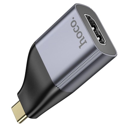 Перехідник HOCO Type-C to HDTV adapter UA33 |4k Ultra HD| metal-grey