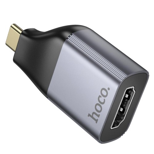 Перехідник HOCO Type-C to HDTV adapter UA33 |4k Ultra HD| metal-grey