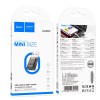 Перехідник HOCO USB male to C female USB2.0 transparent adapter UA36C |480Mbps, 3A| black