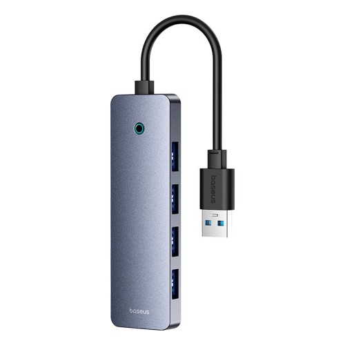 HUB адаптер Baseus UltraJoy Series 4-Port  HUB Lite |USB-A to USB3.0*4, 5Gbps,15cm| grey