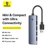 HUB адаптер Baseus UltraJoy Series 4-Port  HUB Lite |USB-A to USB3.0*4, 5Gbps,15cm| grey