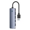 HUB адаптер Baseus UltraJoy Series 4-Port  HUB Lite |USB-A to USB3.0*4, 5Gbps,15cm| grey