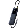 Hub адаптер Baseus Dual Fast Charging 6-in-1 HUB (USB-C to HDMI 4K * 1 + USB-A * 2 + USB-C*3) black