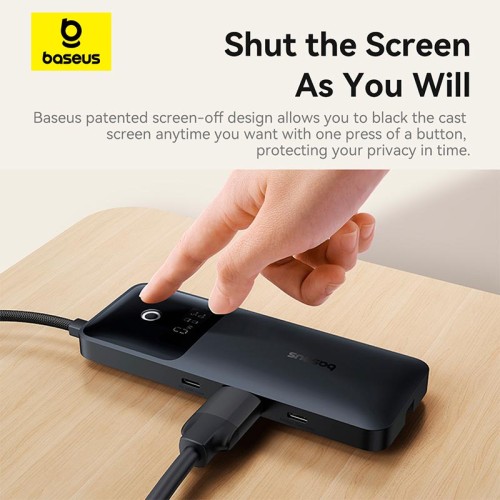Hub адаптер Baseus Dual Fast Charging 6-in-1 HUB (USB-C to HDMI 4K * 1 + USB-A * 2 + USB-C*3) black
