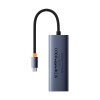 HUB адаптер Baseus UltraJoy Series 5-Port HUB Docking Station |Type-C to HDMI4K@30Hz*1+USB 3.0*4| grey
