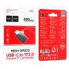 Перехідник HOCO Type-C to TF 2.0 mini card reader HB53 |480Mbps, 1TB Max| black