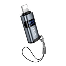 Перехідник HOCO Lightning male to Type-C female screen display adapter UA44 |PD 30W| grey