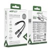Перехідник ACEFAST USB-C 2-in-1 charging audio adapter J14 |0.17m, PD60W/3A| black