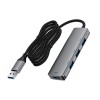 HUB адаптер ACEFAST USB-A  4-in-1 HUB J17 |1m, 5Gbps| grey