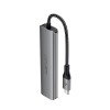 HUB адаптер ACEFAST USB-C 6-in-1 HUB docking station J18  |0.15m, 4K, PD90W, 5Gbps| grey