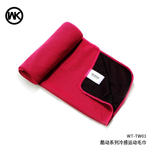 Рушник для спортзалу бамбукове WK Sport towel WT-TW01 |90x30cm, Cooling Effect| green