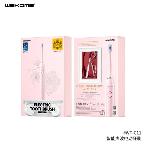Електро зубна щітка Smart Sonic Electric Toothbrush WK WT-C11 |5Modes, 100Days Standby, IPX7| pink