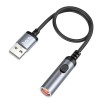 Запальничка HOCO USB mini cigarette lighter UA30 black