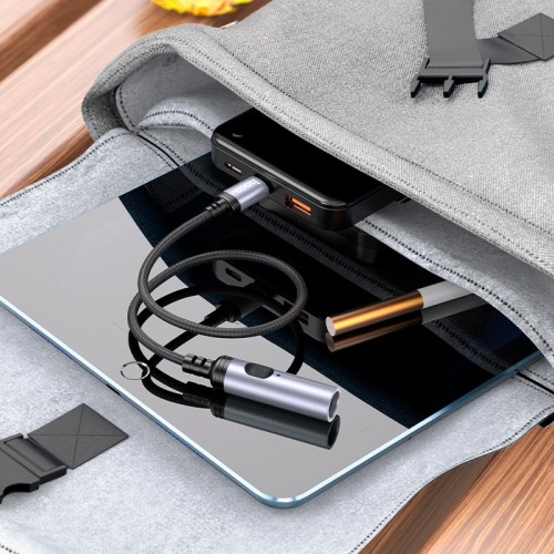 Запальничка HOCO Type-С mini cigarette lighter UA30 black