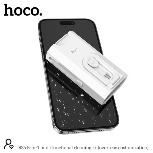 Набір для чистки гаджетів HOCO 8-in-1 multifunctional cleaning kit (overseas customization) DI35 white