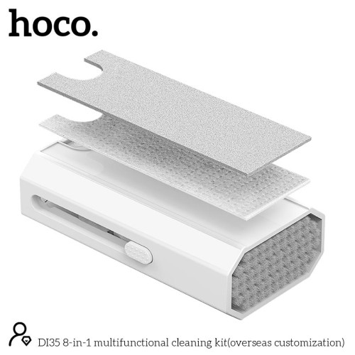Набір для чистки гаджетів HOCO 8-in-1 multifunctional cleaning kit (overseas customization) DI35 white