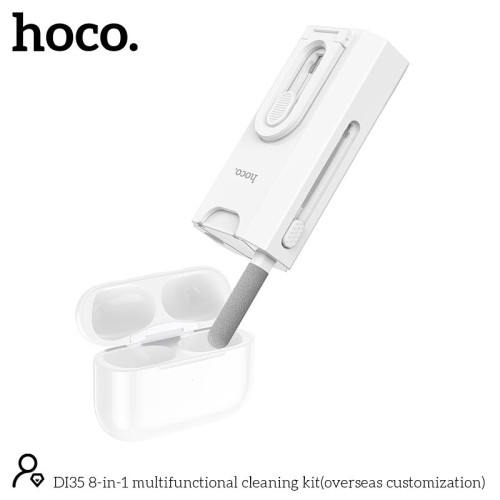 Набір для чистки гаджетів HOCO 8-in-1 multifunctional cleaning kit (overseas customization) DI35 white