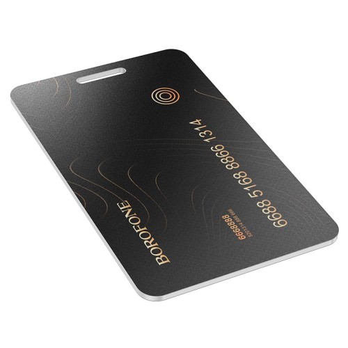 Пошуковий трекер BOROFONE Search card type intelligent positioning anti-lost device BC102 |Apple Find Me, IP68| black
