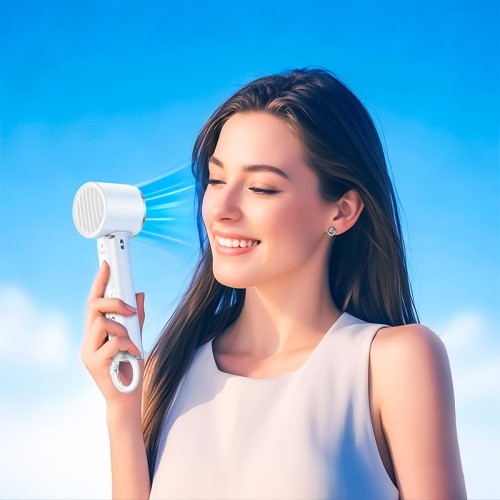 Портативний вентилятор HOCO Exquisite handheld folding fan HX61 |3 Speed, 4.5h| white