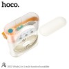 Портативний вентилятор-зволожувач HOCO Whale 2-in-1 multi-function humidifier DF11 |3 speed, Abbient Light, 10h| Milky white