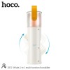 Портативний вентилятор-зволожувач HOCO Whale 2-in-1 multi-function humidifier DF11 |3 speed, Abbient Light, 10h| Milky white